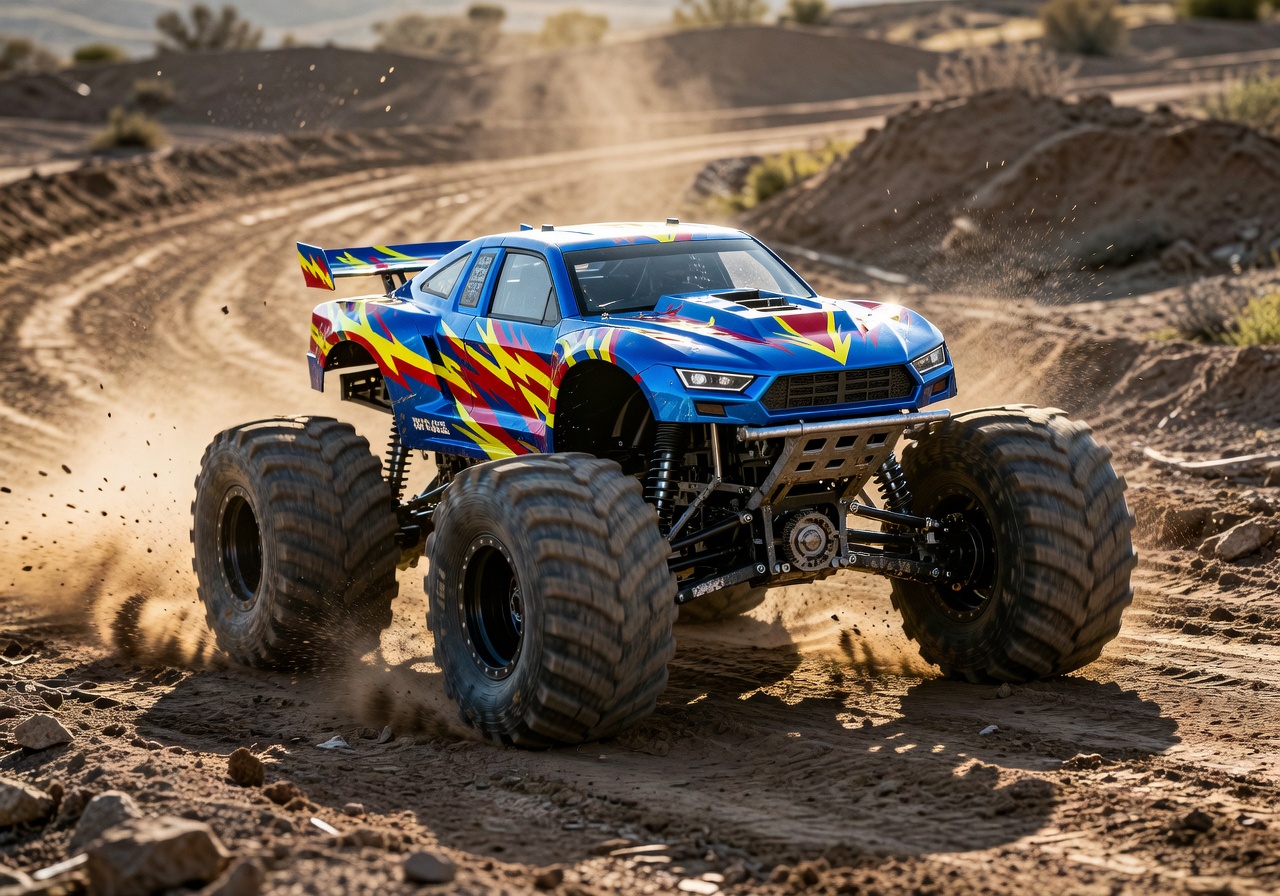 Arcadehorizn Nitro Storm RC monster truck with oversized tires